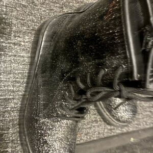 Dr. Martens Textured Black Leather Boots